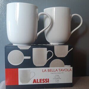 2 Coffee Mugs Alessi La Bella Tavola Design~Ettore Sottsass, 1993